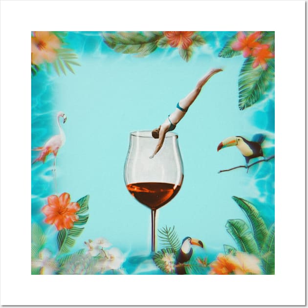 a dip in wine Wall Art by fiorellaft